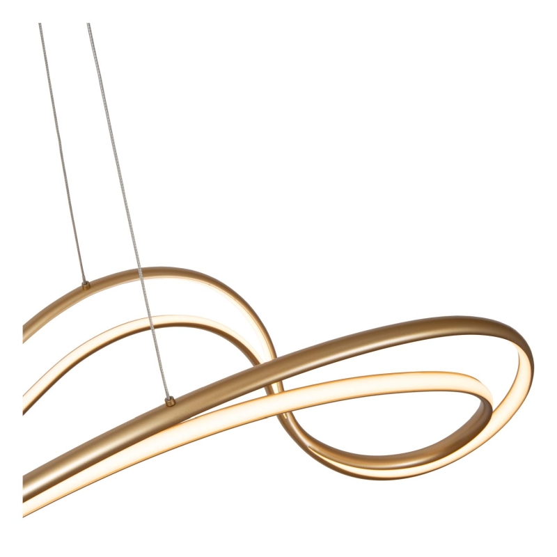 Lucide SARDANA - Závesné svietidlo - LED Dim. - 1x54W 2700K/3200K - Matné zlato / mosadz